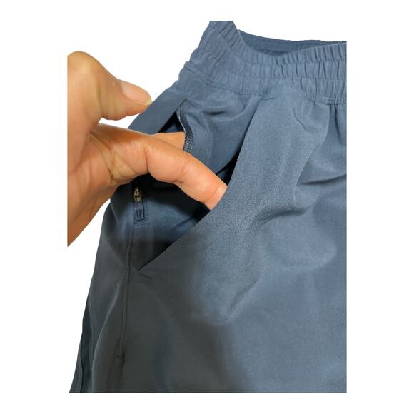Lululemon Men’s Athletic Shorts Navy Blue Size M Zip Pocket Lightweight - Picture 7 of 8